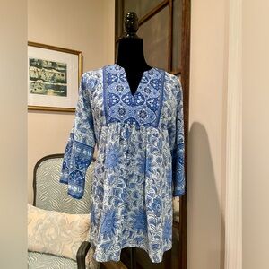 BELLA TU COTTON TUNIC TOP   LIKE NEW!!!